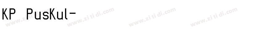 KP PusKul字体转换